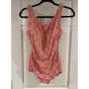 Vintage Cole One Piece swimsuit size L 50's/60's retro pink